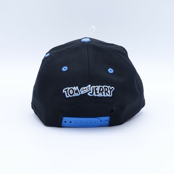 NEW New Era Men's Tom and Jerry 9Fifty Snapback Cap Hat 70589505 Black/Grey/Blue - Picture 5 of 7